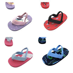 Toddler Flip Flops Shoes Little Kid Sandals with Back Strap Boys Girls Water Shoes for Beach and Pool