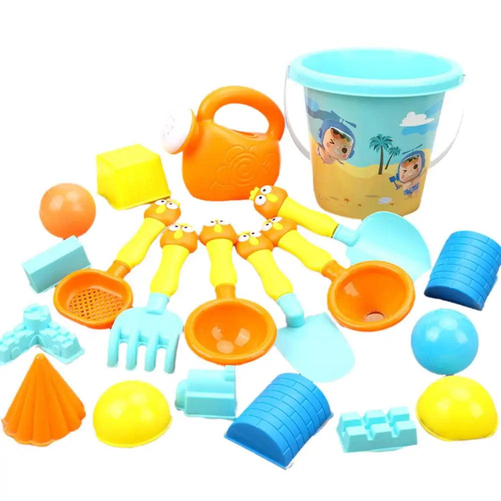 Children's Beach Toy Set, ATV, Sand Digging and Water Toy, Bucket, Hourglass, Shovel, Beach Sand Play Tool Toy