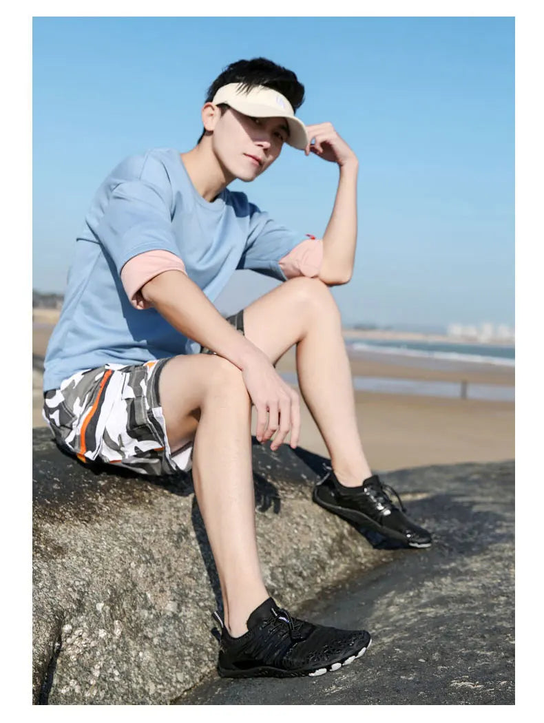 EOCENE Men Women Barefoot Outdoor Sports Aqua Shoes Quick-dry Beach Swimming Fitness Wading Hiking Cycling Water Sneakers Shoes