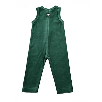AA-Velour and Striped Layered Set Kids Clothes Sibling Matching Girl Dress Boys Top Baby Romper V Neck Children Family Matching
