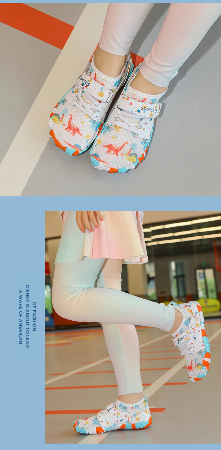 Children's Anti-cut Anti-slip Wear-resistant Rubber-soled Wading Shoes Beach Sandals Quick-drying Pool Shoes Outdoor Water Playi