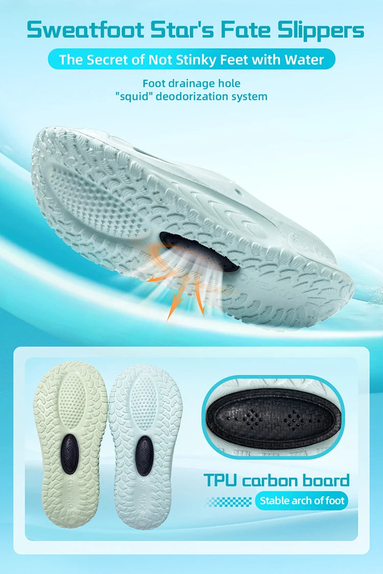 ONEMIX Summer Sports Sandals Slipper Casual Outdoor Non-slip Beach Wadding Adult Male Fashion Exercise Recovery Women Flip Flops