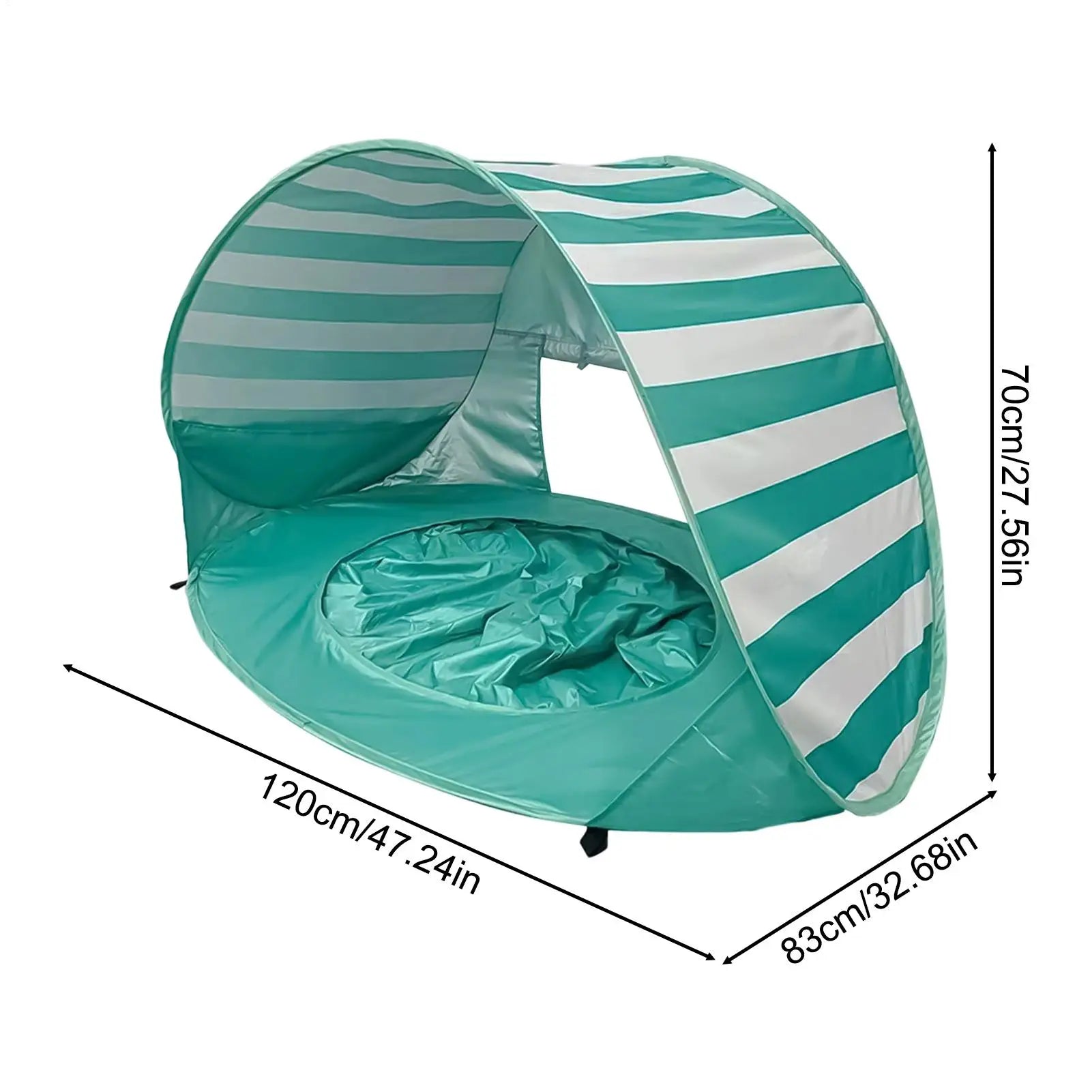 Beach Tent For Kids UV Protection Foldable With Mini Pool Outdoor Shade Tent For Vacation Traveling Camping Picnic Outdoor