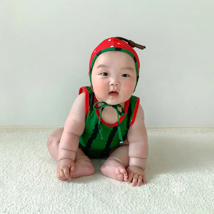 Newborn Clothes 2026 Summer New Baby Jumpsuit Ins Cute Fruit Shape  Swimwear Baby Boy's One Piece Clothes Swimsuit