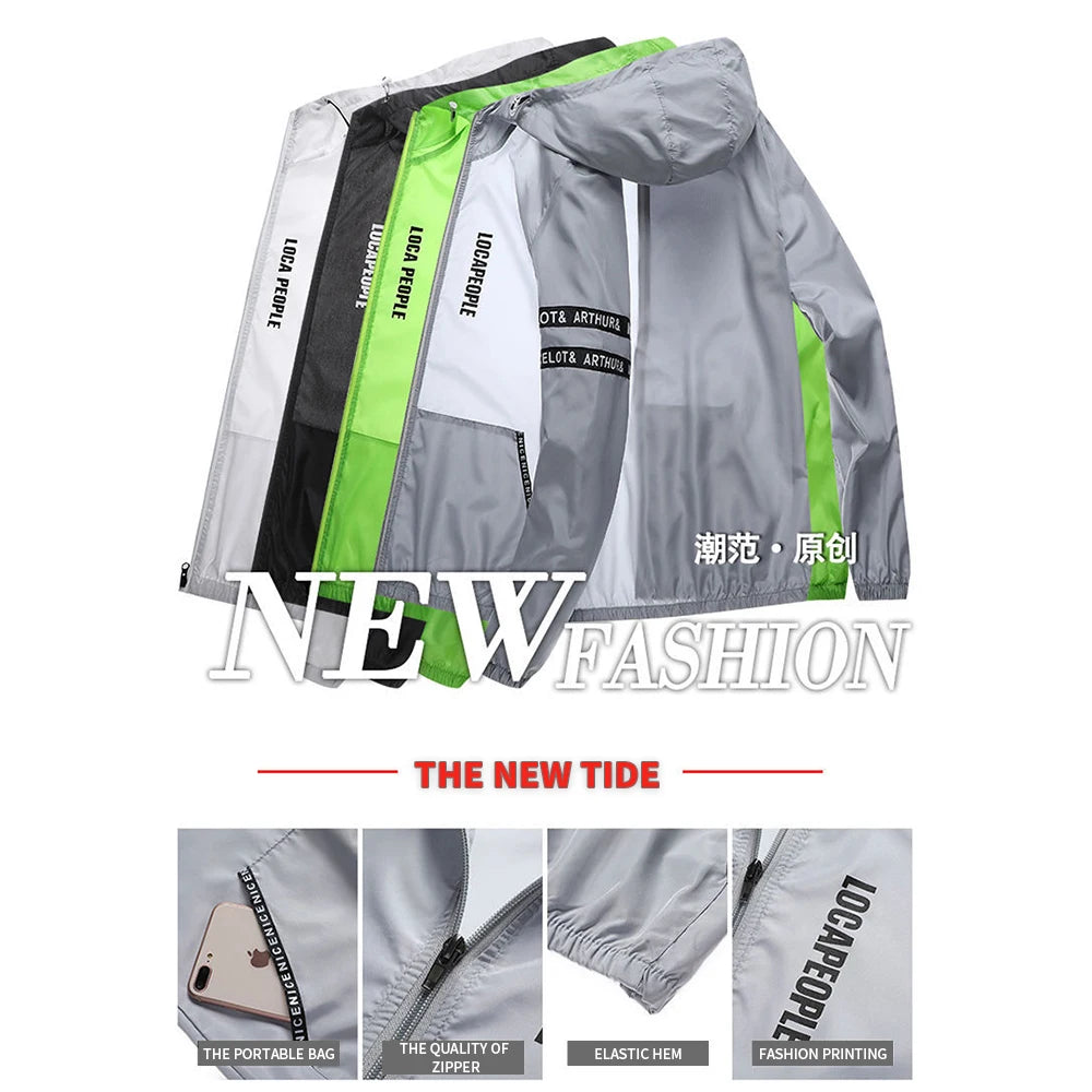 Ultrathin Waterproof Sunscreen Clothes Summer Quick-Dry Bicycle Jacket Men Running Camping Breathable Coat Thin Jacket