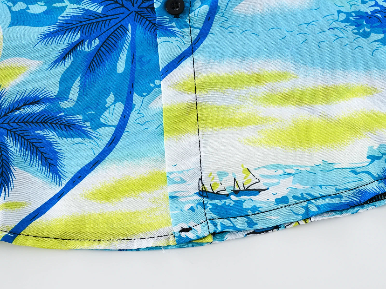 Cool Cozy Summer Coconut Palm Beach Shirts for Boys and Girls