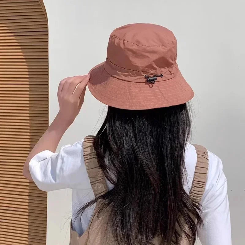 Summer quick-dry outdoor hiking hat for men, foldable and packable, sun protection and shade hat Multifunctional quick-dry visor