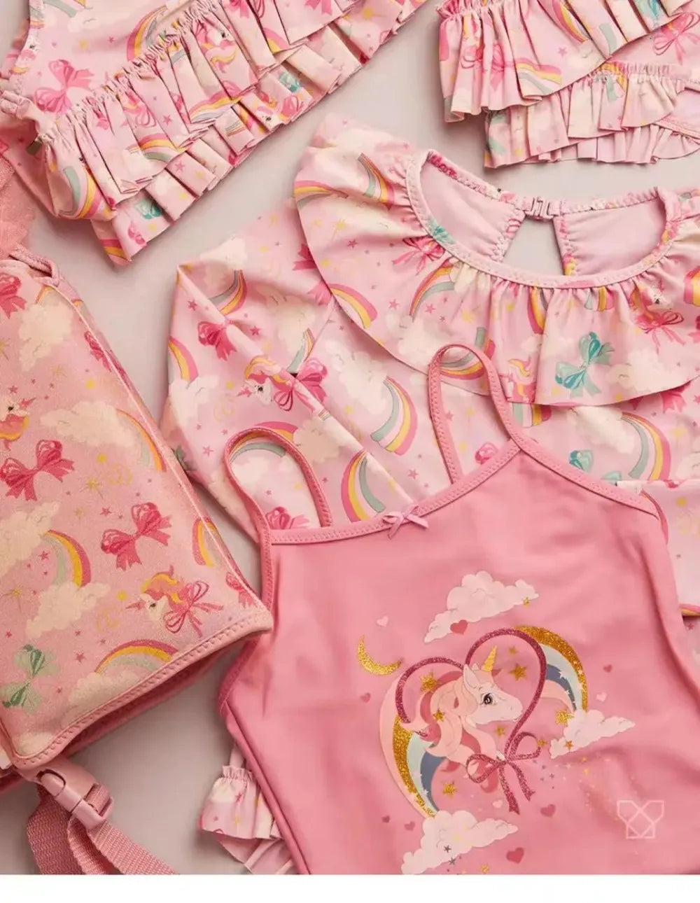 2026 KS Baby Girls Swimming Suit Wear Kids Clothes Girls Holiday Swimwears Bikini One Piece Cap Sister Brother Matching 18M-9Y