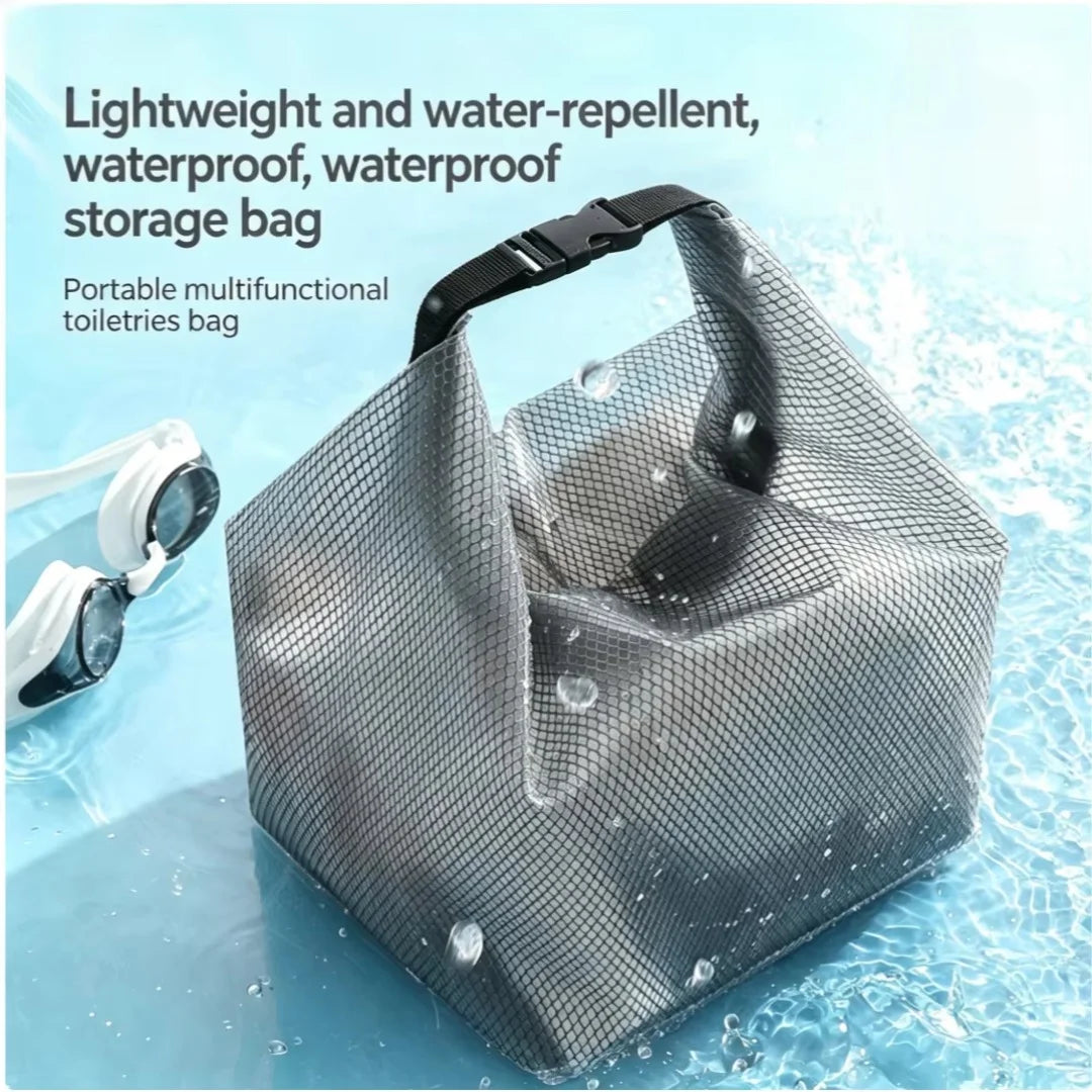 Waterproof Mesh Shower Caddy Tote Large Capacity Portable Toiletry Bag for Gym Beach Swimming Pool Travel Bathroom Storage Gifts