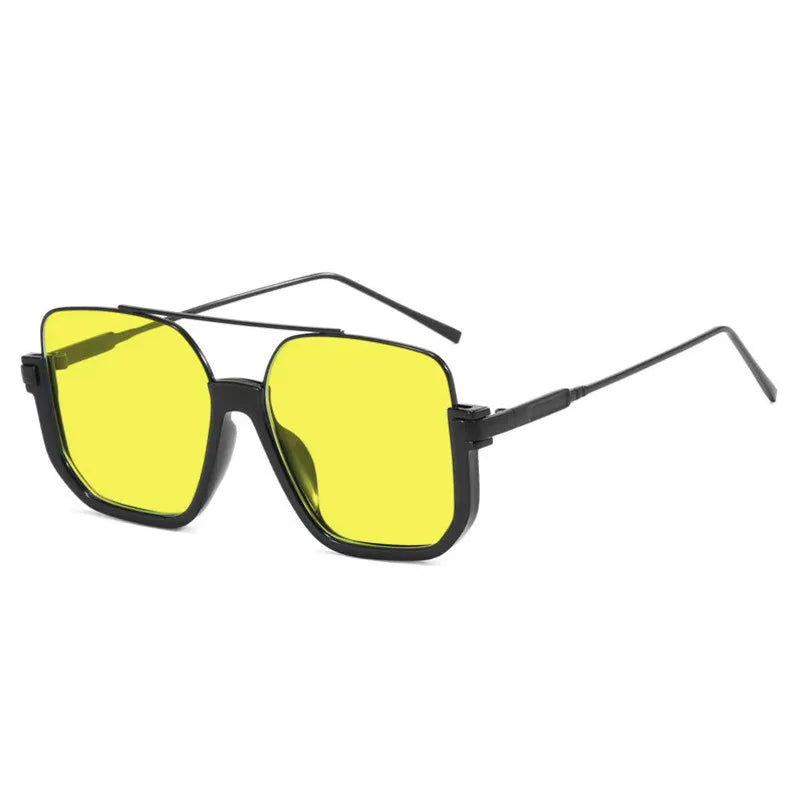 New Man Woman Sun Glasses High Quality UV400 Sunglasses Unisex Double Beam Design Half-Frame Sunnies Fashion Versatile Shade