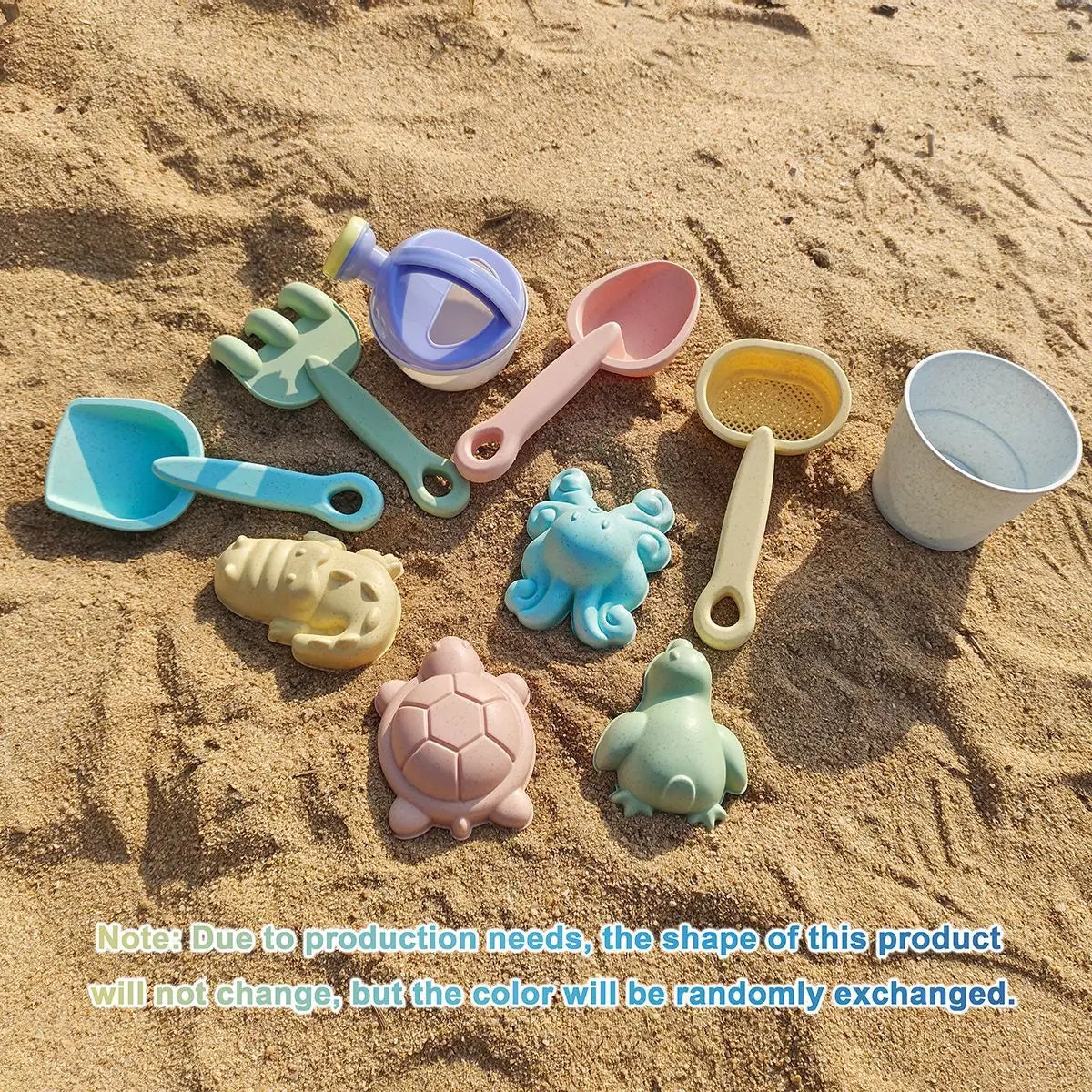 Beach Toys for Kids Sand Toys Set for Toddlers Sandbox Toys with Collapsible Bucket Shovel Rake Set Sand Molds Summer Outdoor