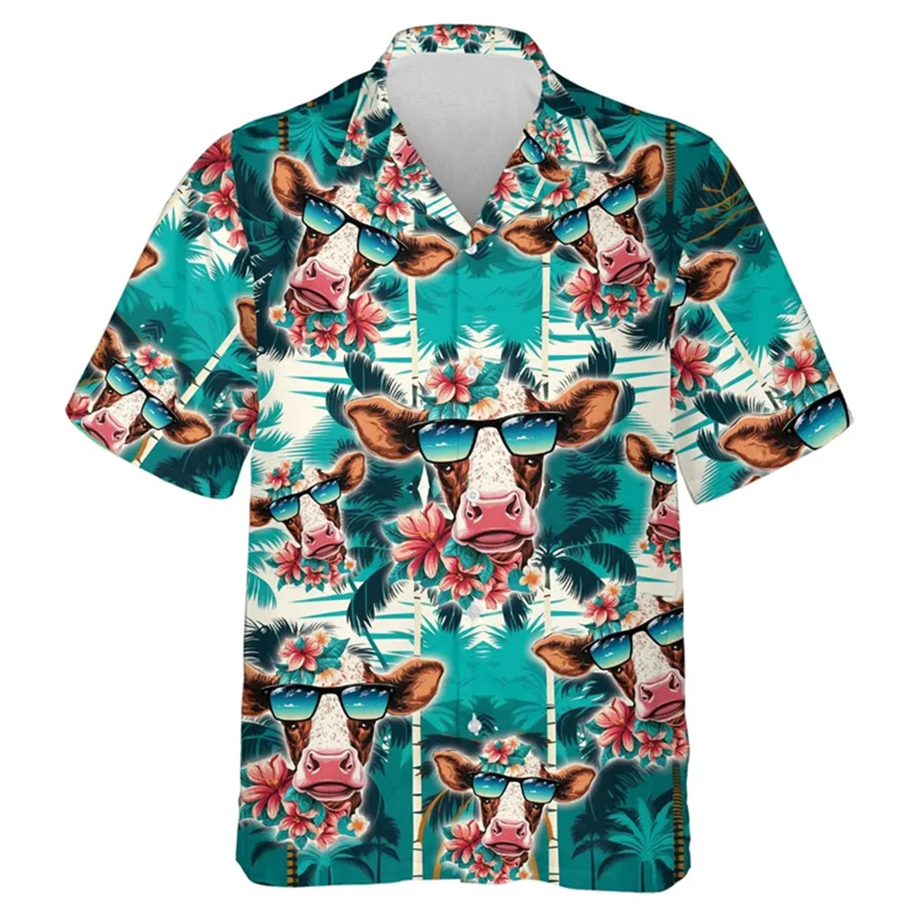 Kids Clothes Animal Children Clothes Blouse for Girls Short Sleeve T-Shirts Hawaiian Boys Clothes Print Children's T-Shirt Boy
