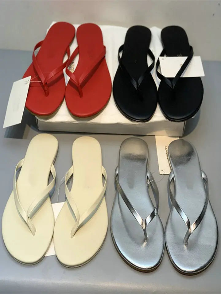 Women Flip Flops 2026 Summer New Comfortable Breathable Soft Bottom Beach Muje Lightweight Fashion Outdoor Slip on Casual Flats