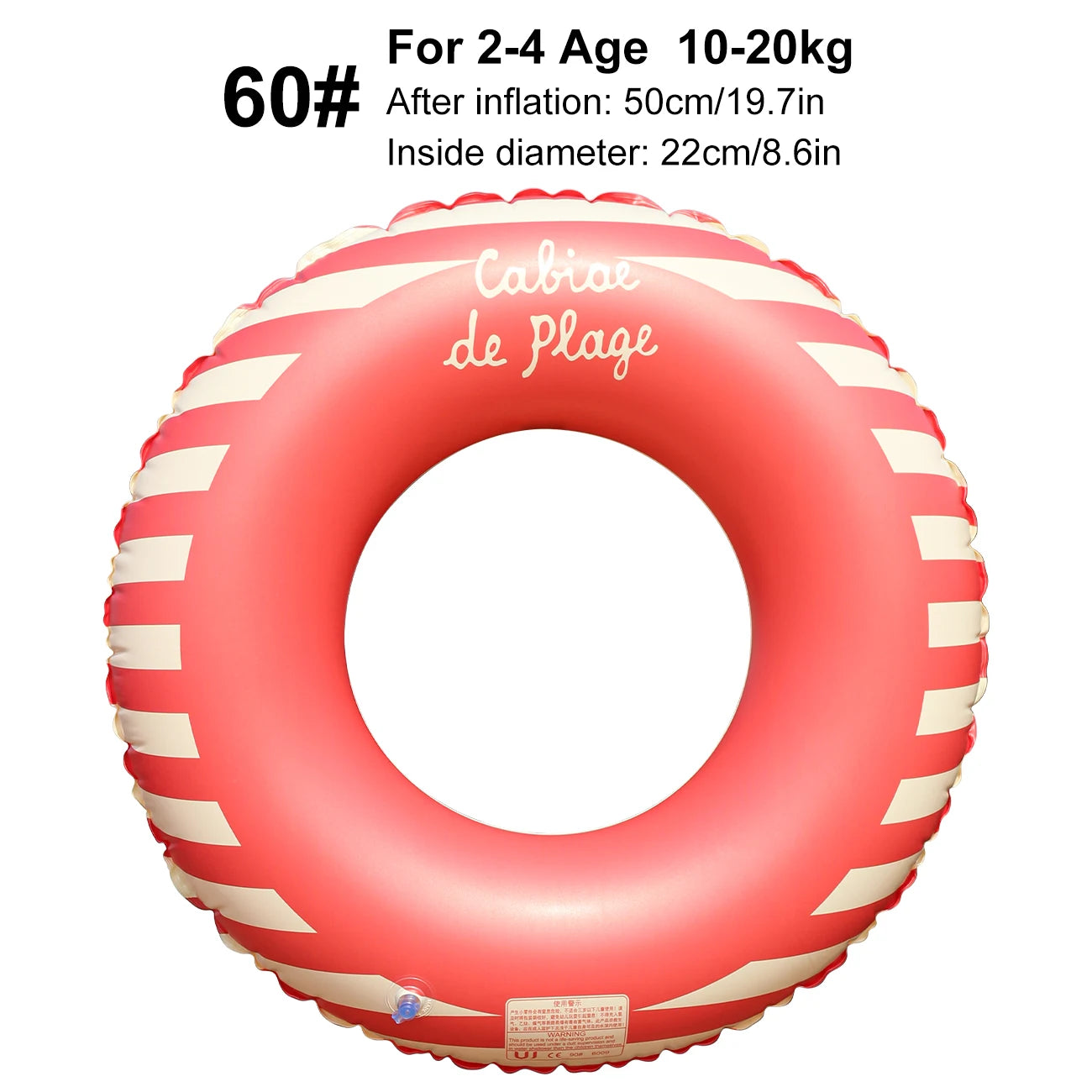 1PC Swimming Ring, Inflatable Pool Floats, Inflatable Tube Pool Rings for Adults Summer Beach Tropical Party Supply