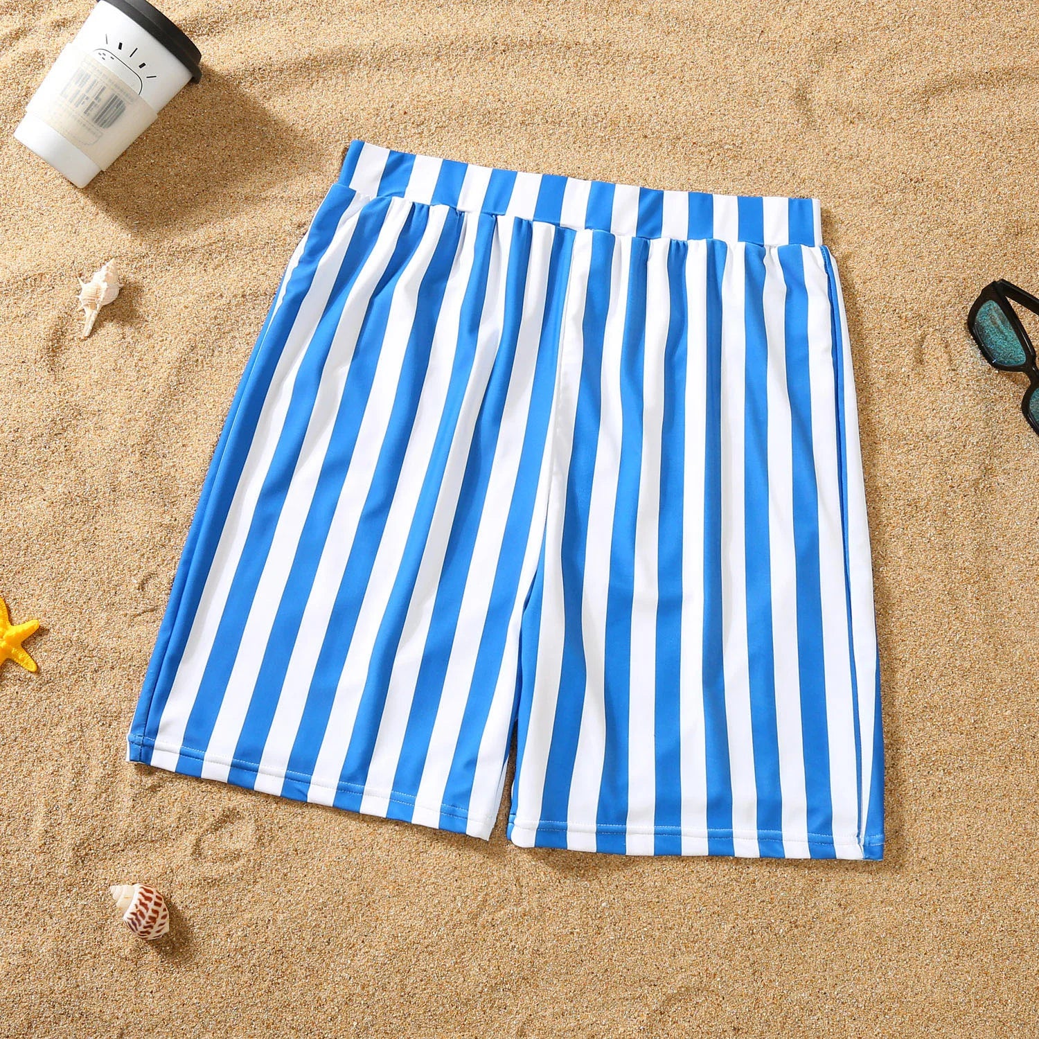 Family Swimsuit Mother Daughter Swimwear Father Son Swim Shorts 2023 Summer Striped Mom And Daughter Bikini Suit Matching Outfit