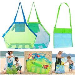 Kids Portable Beach Bag Anti-Sand Waterproof Toy Storage Net Large Capacity Mesh Travel Towel Outdoor Bag