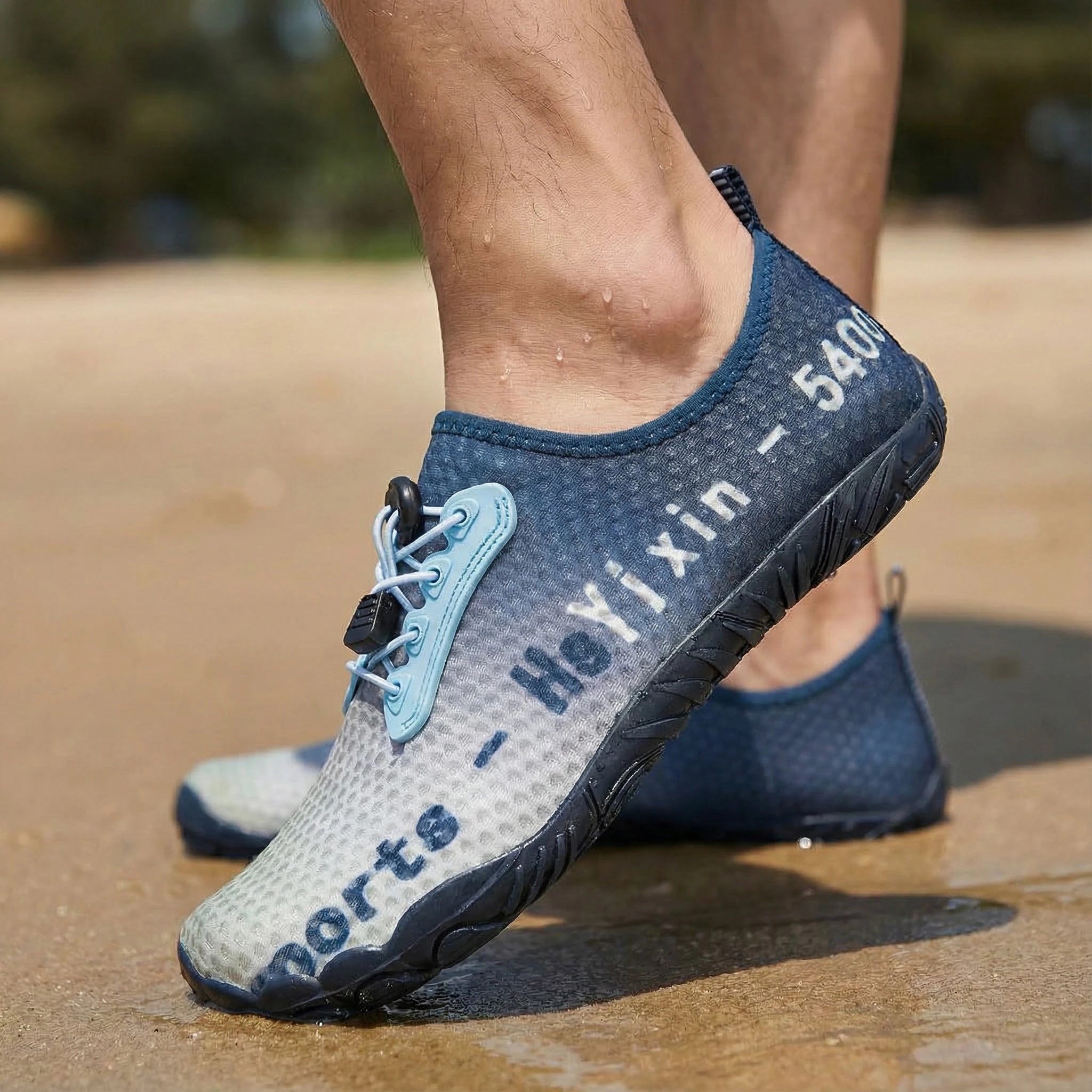 Children's Anti-cut Anti-slip Wear-resistant Rubber-soled Wading Shoes Beach Sandals Quick-drying Pool Shoes Outdoor Water Playi
