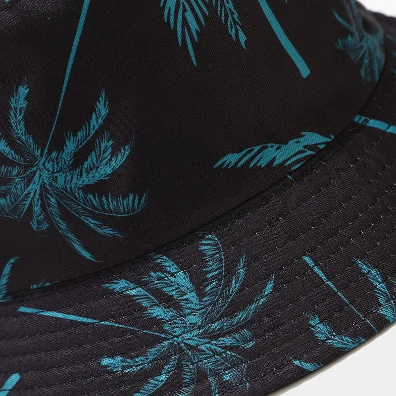 Spring/Summer Sun-Protect Hat Bob Women Fashion Print Bucket Hat Unisex Fisherman Hat Men's Leisure Basin Cap Outdoor Casual Cap