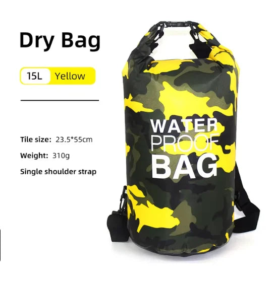 Swimming PVC Pack Dry Bag Backpack for Women Men 10L 15L 20L 30L Waterproof Shoulder Kayak Drifting Rafting Surfing Boating Bag