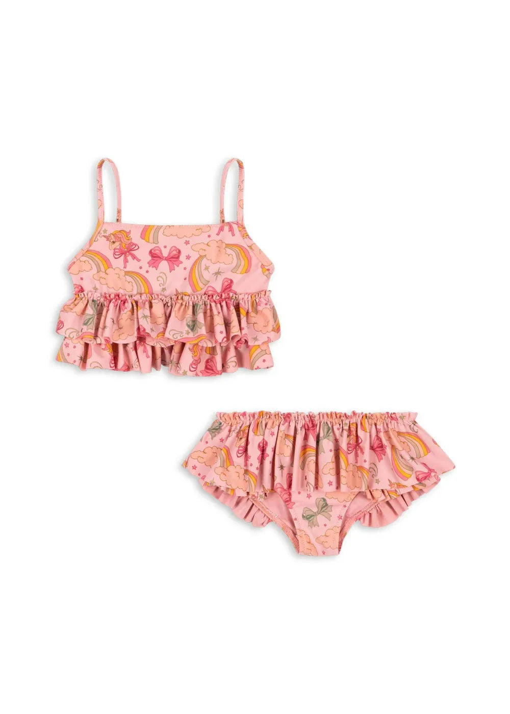 2026 KS Baby Girls Swimming Suit Wear Kids Clothes Girls Holiday Swimwears Bikini One Piece Cap Sister Brother Matching 18M-9Y