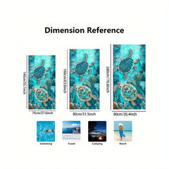 1pc Extra Large Quick Dry Sand Free Lightweight Microfiber Beach Towel , Ideal for Travel, Outdoor, Swim, Pool, Yoga, Surf