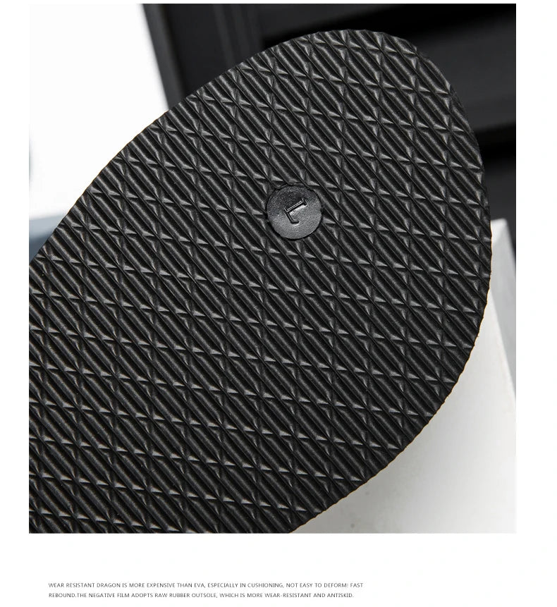High Quality Men's Flip Flops Summer Light Beach Slippers Fashion Non-slip Casual Male Sandals Outdoor Black Flip Flop Sandals