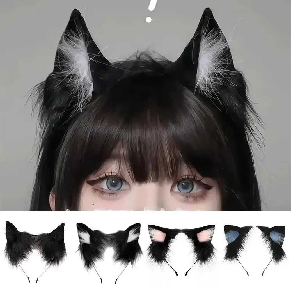 1PC Halloween Cat Ear Cosplay Headband For Women 2026 New Style Cute Hairband For Halloween Christmas Cosplay Party Costume