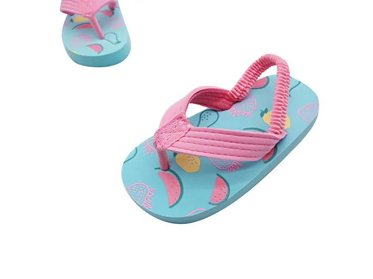 Toddler Flip Flops Shoes Little Kid Sandals with Back Strap Boys Girls Water Shoes for Beach and Pool