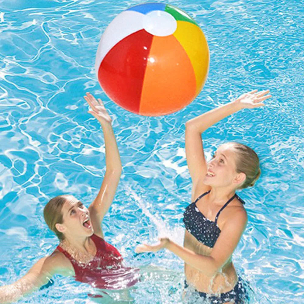 40CM Inflatable Beach Ball - Jumbo Colorful Pool Toys for Swimming Water Play & Summer Parties - Outdoor Beach Games Party Favor