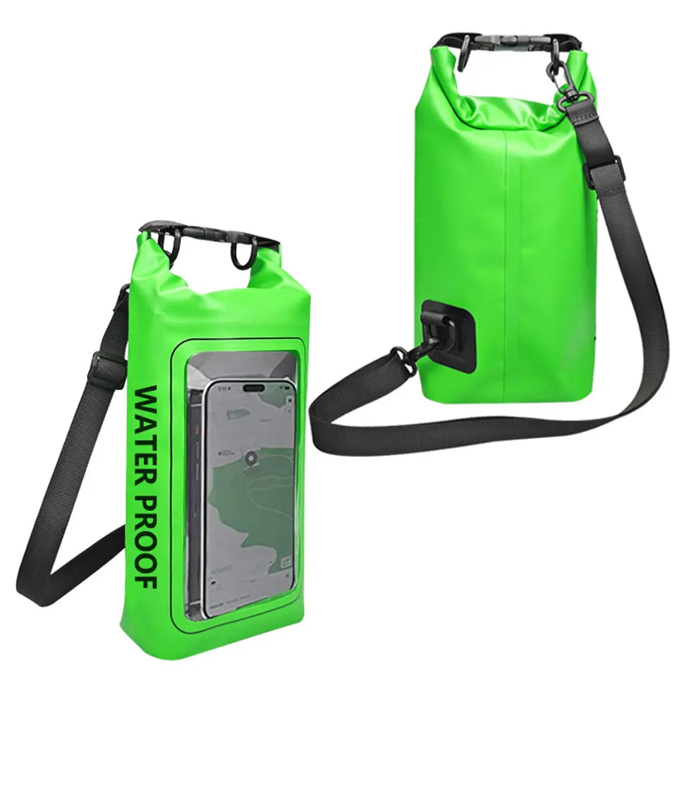 2L/5L Waterproof Dry Bag Touch Screen Swimming Waterproof PVC Bag Rafting Floating Outdoor Sport Bag Surfboard Kayak Storage Bag