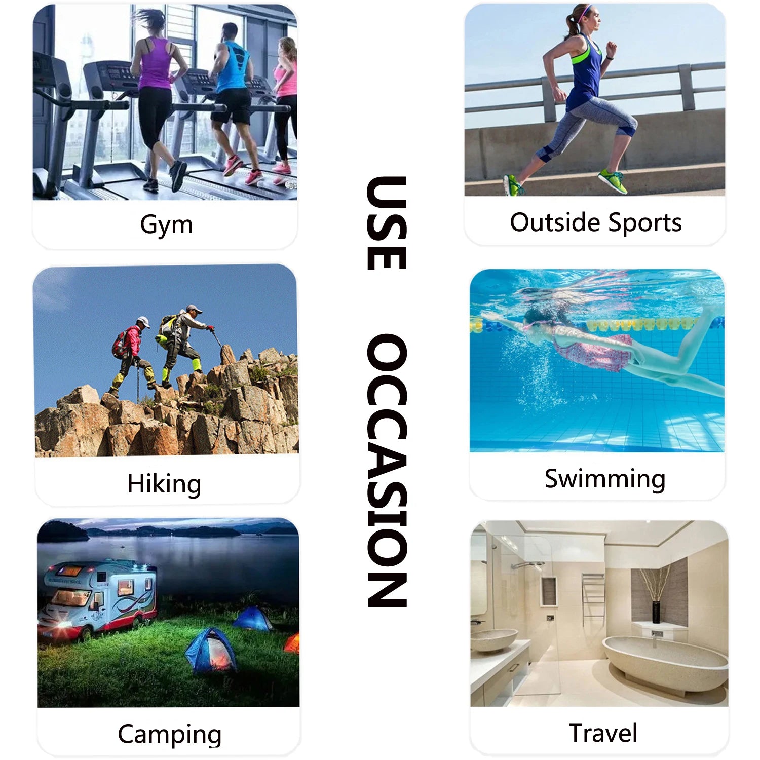 Quick Drying Microfiber Swimming Towel Super Absorbent Gym/Camping Towel Ultra Compact Lightweight Sports/Beach/ Travel Towels