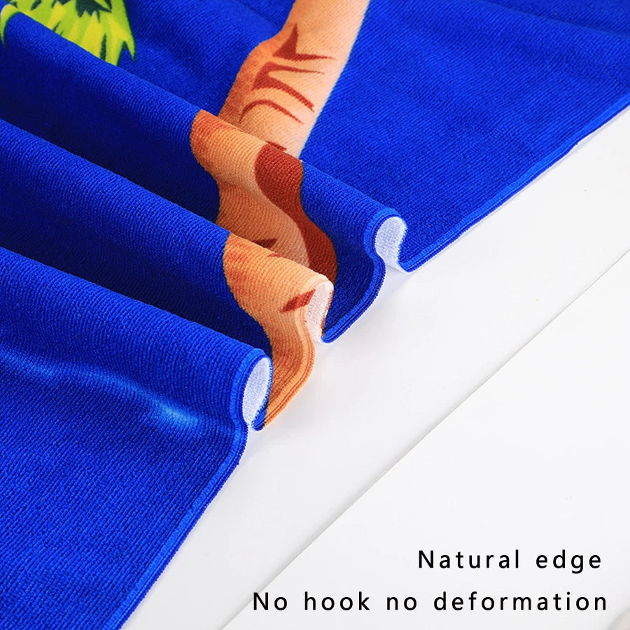 Children's Cartoon Hooded Beach Towel, Baby Bath Cape, Infant Bathrobe, Absorbent and Quick-Drying, Suitable for Bathing, Swimming Pool, Beach Vacations, All Seasons, and a Great Holiday Gift Choice