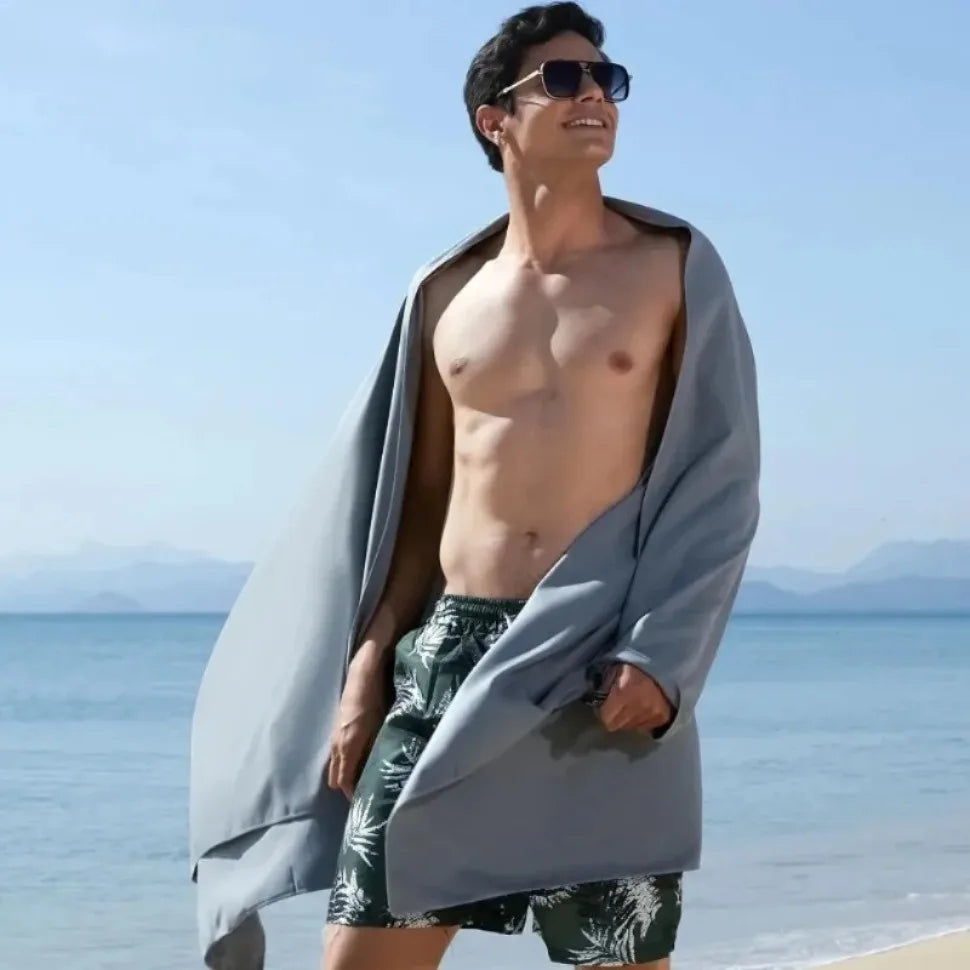 Quick-Dry Microfiber Towel - Ultra Absorbent, Compact & Sandproof for Gym, Beach, Travel & Swimming, Lightweight Sports Towel