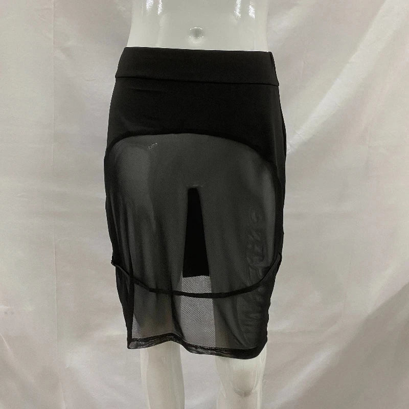 New Black Waist Hugging Tight Skirt with Sexy Exposed Buttocks Design for Summer 2026 Beach Bikini Design Skirts Women's Clothin