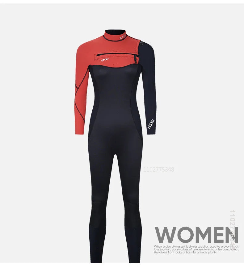 Men Women Neoprene Wetsuits 3/2MM Surf Suit Snorkel Swimwear Winter High Elasticity Rash Guards Spearfishing Scuba Diving