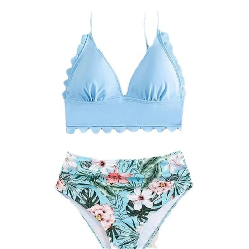 Family Matching Swimwear Sets Mother Daughter Father Son Swimwear Trunks Mom Girls Bikini Swimsuit Dad Boys Beach Family Clothes
