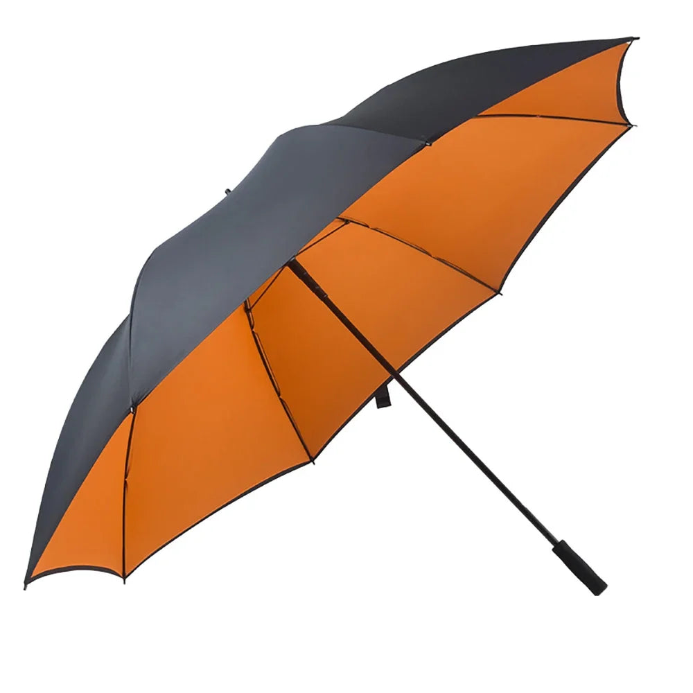185CM Large Golf Umbrella Male Manual Long Handle Resistant UV Protection Parasol Shade Travel Beach Umbrella Windproof Strong
