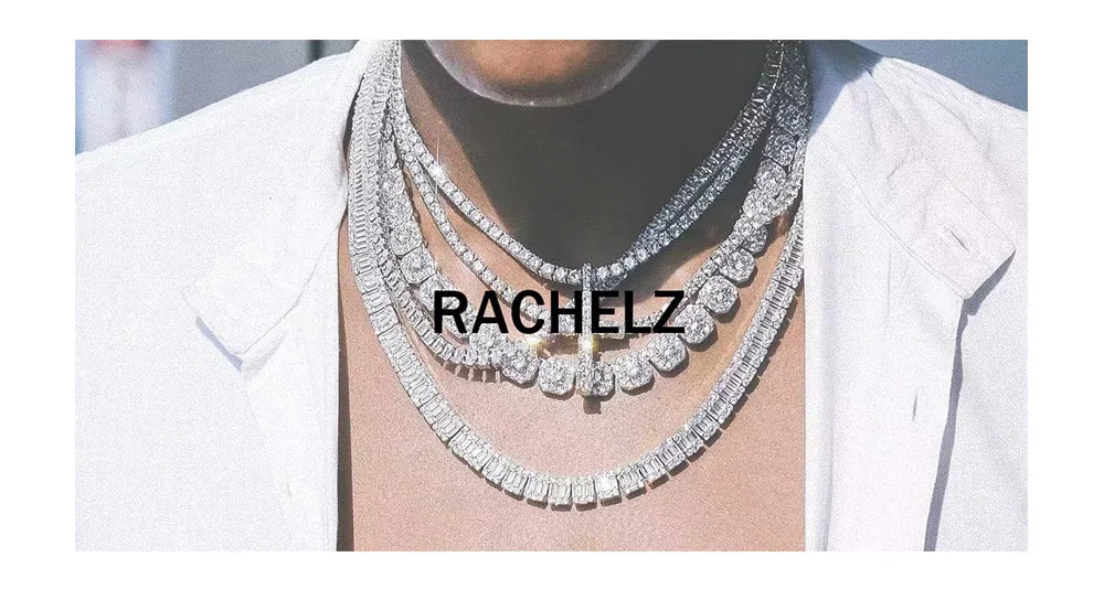 RACHELZ Hip Hop Single Teeth Grillz Fangs Top Bottom Punk Glossy Tooth Caps For Women Men Halloween Vampire Cosplay Gift