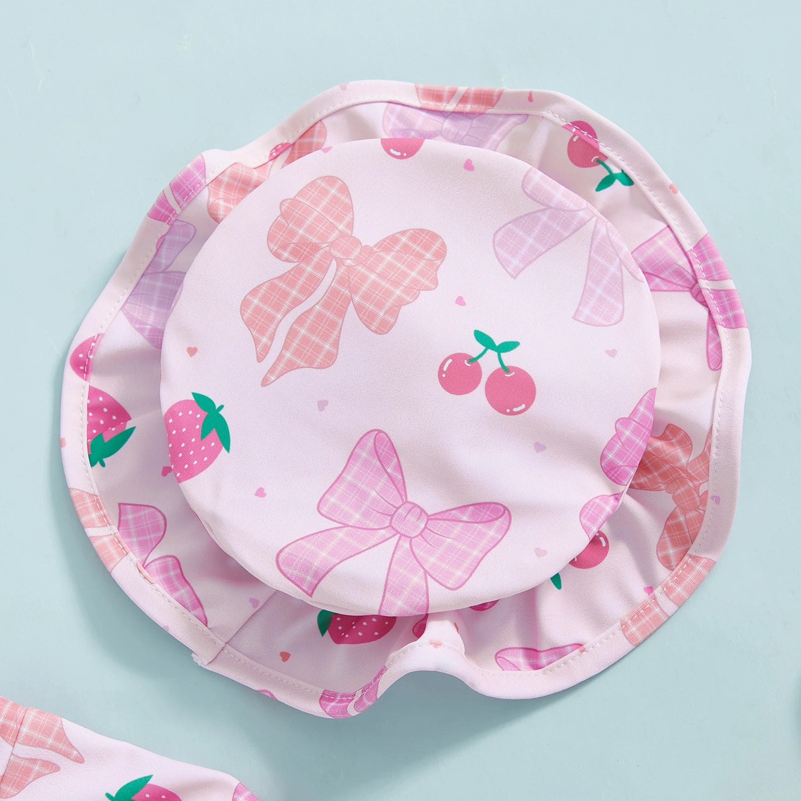 Summer Baby Girls Beacwear Princess Toddler Infant Rash Guard Swimsuits with Hat Floral Print Zip Up Children Girls Swimwears