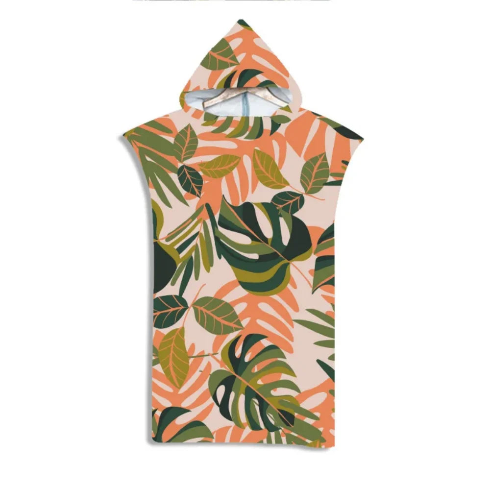 Adult Kids Beach Towel Quick Dry Hooded Cloak Children Women Large Bath Towels Sand Free Poncho Bathrobe For Summer Swim Surf