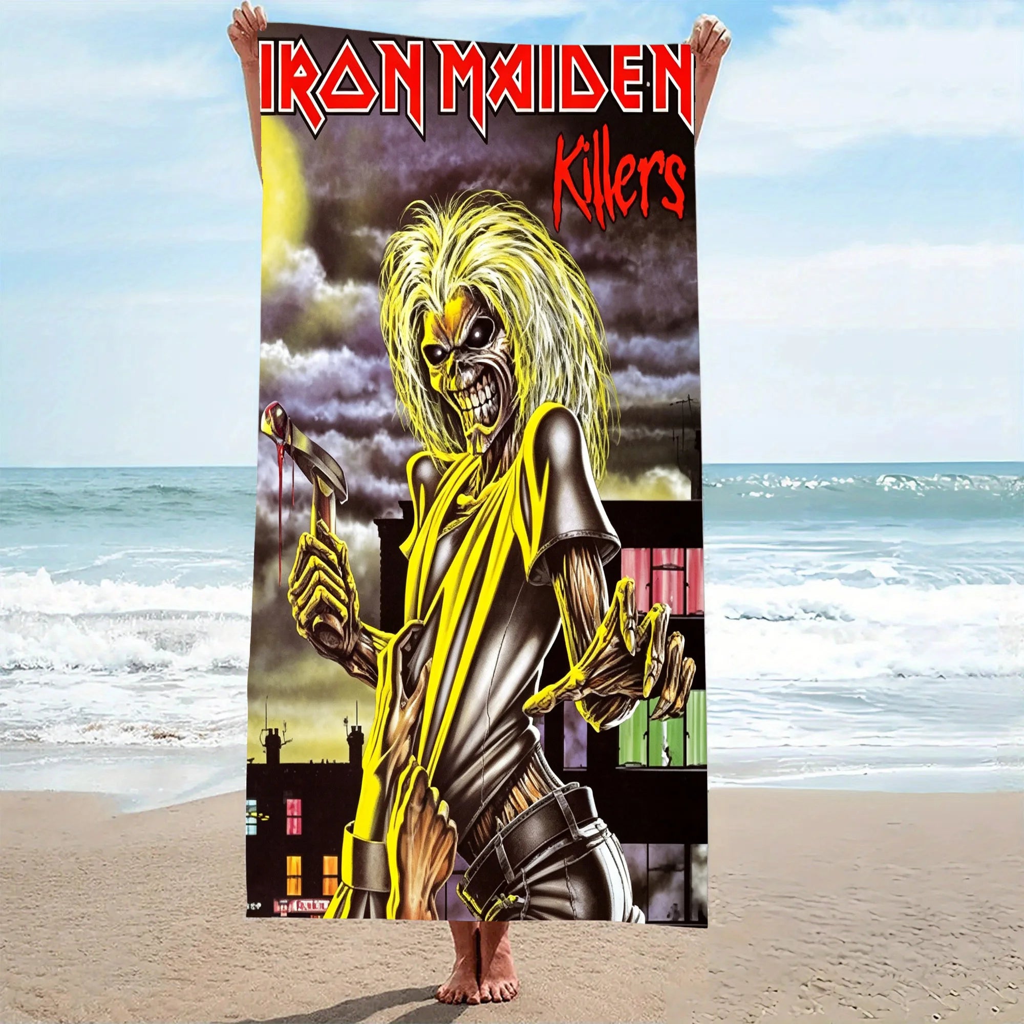 Iron Maiden Killers Album Microfiber Beach Towel Quick Dry Super Absorbent Sand Free Soft Oversized Bath Towels Gym Sports Towel