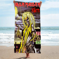 Iron Maiden Killers Album Microfiber Beach Towel Quick Dry Super Absorbent Sand Free Soft Oversized Bath Towels Gym Sports Towel