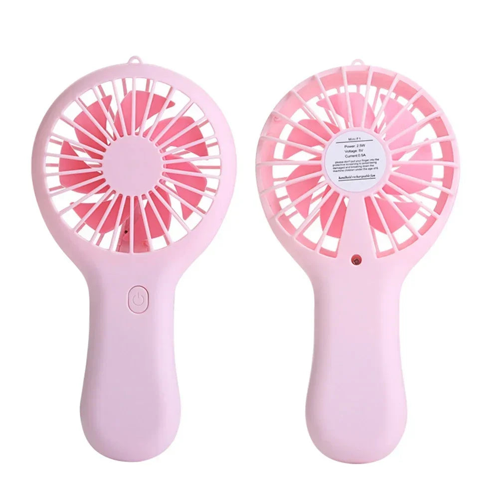 Small Handheld Fan Mini Rechargeable USB Fan Pocket Small Student Office Desktop Portable