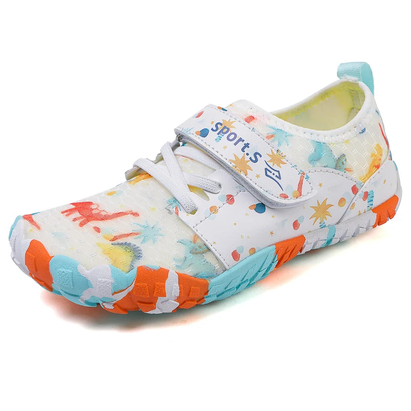Children's Anti-cut Anti-slip Wear-resistant Rubber-soled Wading Shoes Beach Sandals Quick-drying Pool Shoes Outdoor Water Playi