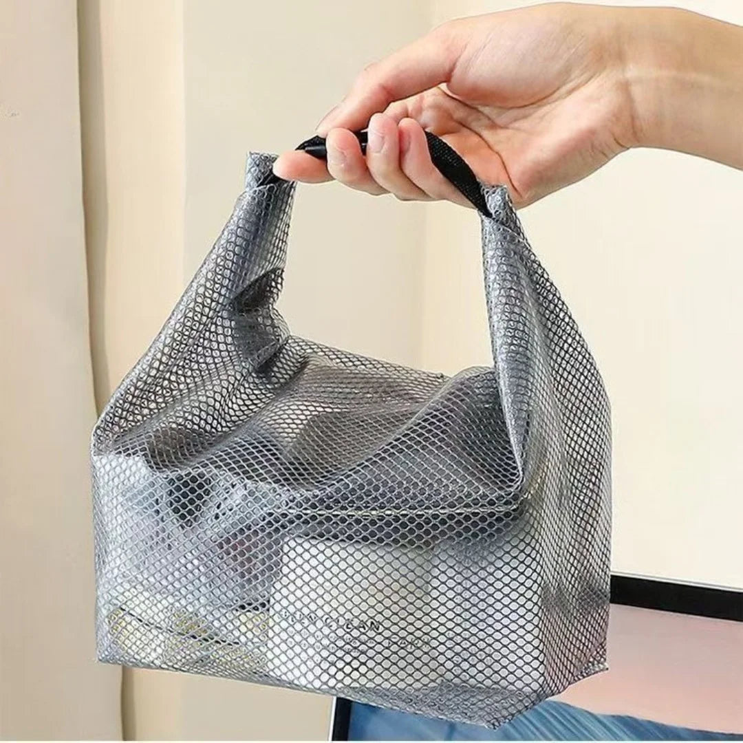Waterproof Mesh Shower Caddy Tote Large Capacity Portable Toiletry Bag for Gym Beach Swimming Pool Travel Bathroom Storage Gifts