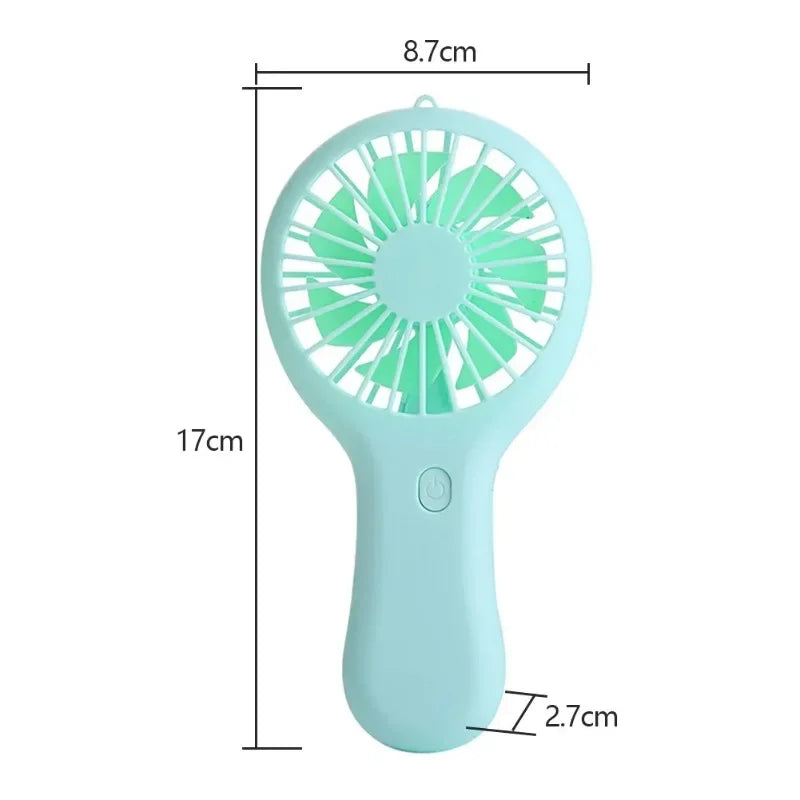 Small Handheld Fan Mini Rechargeable USB Fan Pocket Small Student Office Desktop Portable