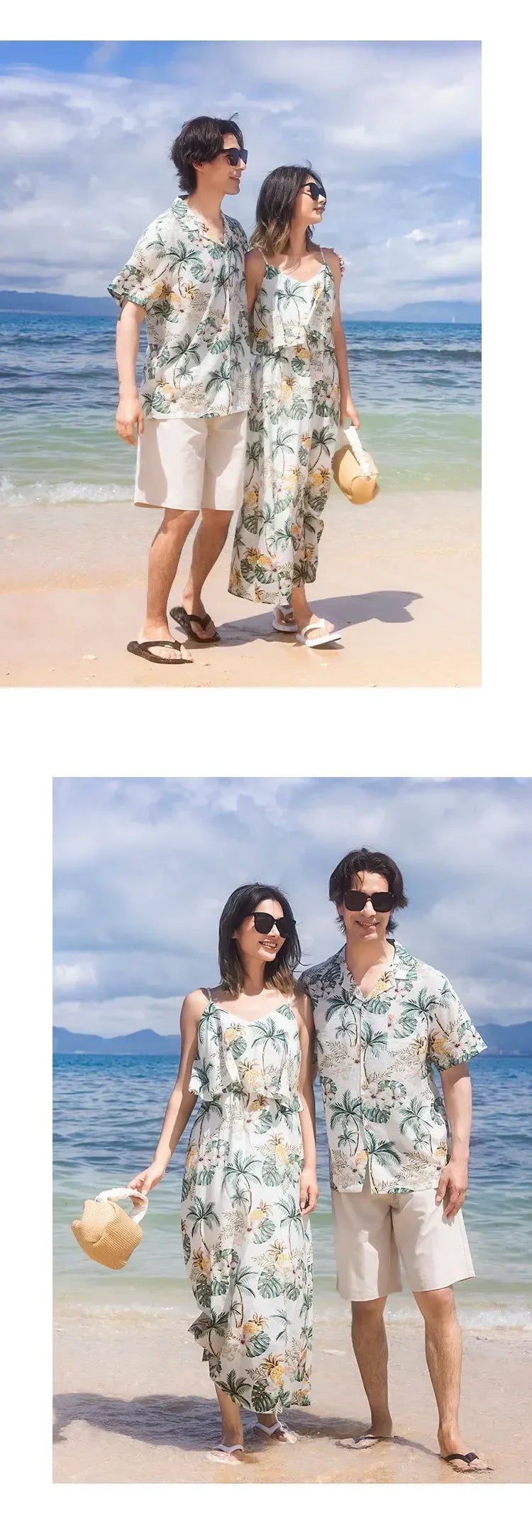 2025 Beach Family Matching Outfit Girl Dress Resort Couple Look Dad Son Sea Holiday Boy Clothes Vacation Mom And Daughter Summer