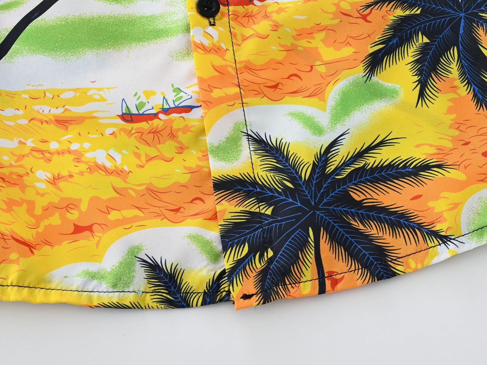 Cool Cozy Summer Coconut Palm Beach Shirts for Boys and Girls
