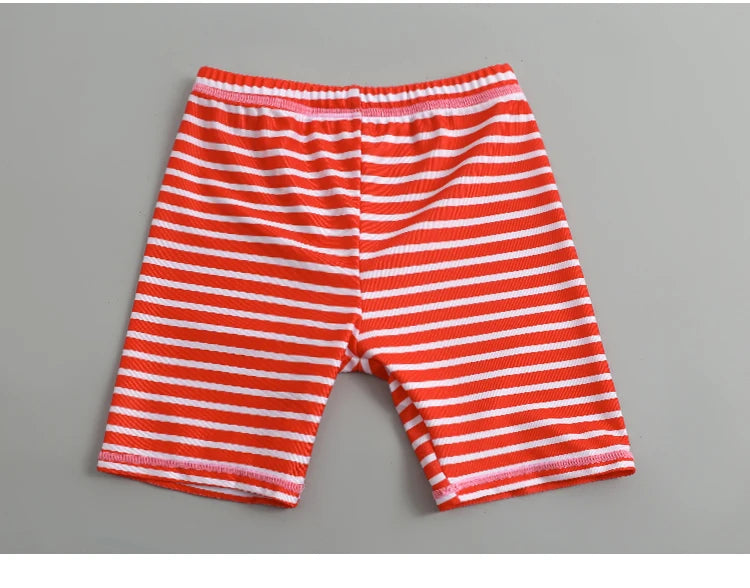 Boys Girls Cartoon Cute Swimwear Spring Summer Beach Clothing Set Sun Protection Long Sleeve Swimming Suits Kids Bathing Suit