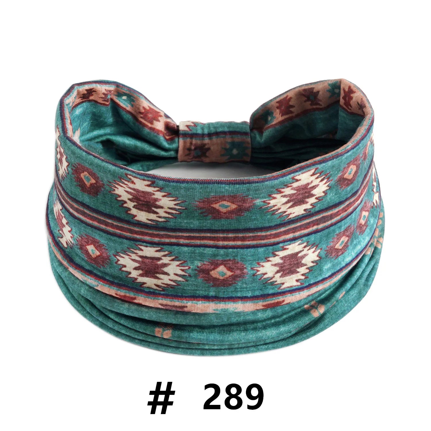 Boho African Headbands for Women Wide Cotton Turban Headwrap  Knot Elastic Hairbands Bandeau Sport Workout Yoga Hair Accessories